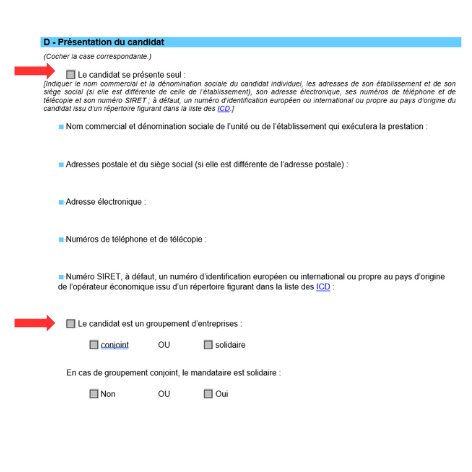 Formulaire DC1 : Comment le remplir